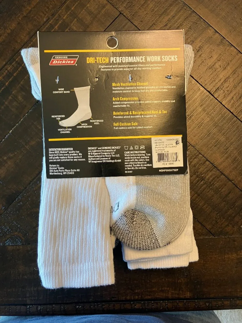 Dickies Dri-Tech Crew Socks